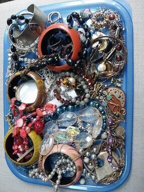 Fabulous Vintage To Mod Costume Jewelry Lot With A Couple Of Collectibles